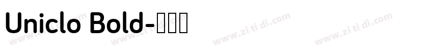 Uniclo Bold字体转换